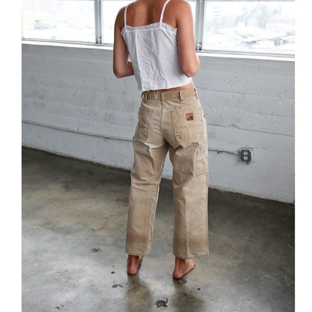Carhartt Tan Women's Straight Leg Cargo Pants